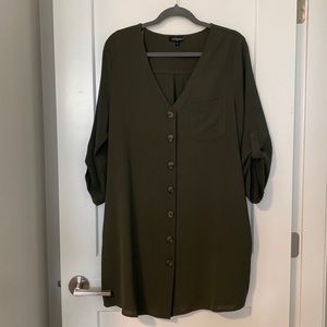 Eclipse shirt dress with pockets